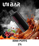 Unibar Rechargeable Disposable Vape (8000 Puffs) vape delivery sharjah