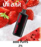 Unibar Rechargeable Disposable Vape (8000 Puffs) Deliver the Same Day in Dubai 2025