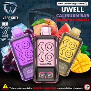 Uwell - Caliburn Bar S16000 Disposable Vape | Same Day Delivery Abu Dhabi & Dubai Uwell - Caliburn Bar S16000 Disposable Vape | Same Day Delivery Abu Dhabi & Dubai