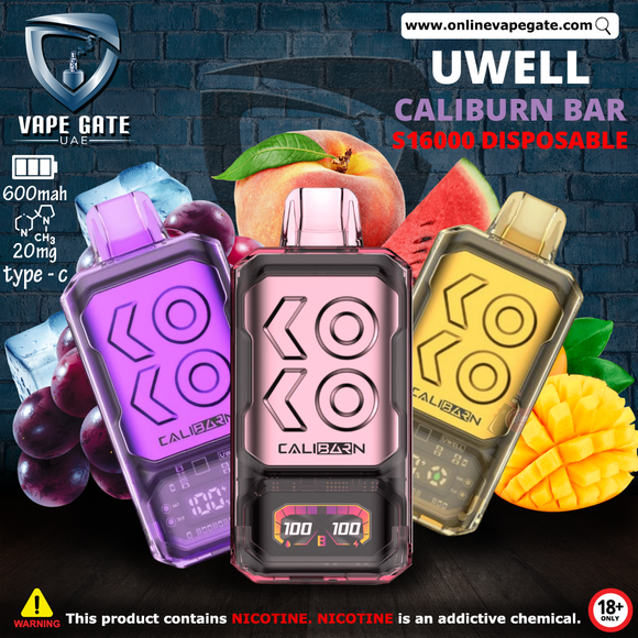 Uwell - Caliburn Bar S16000 Disposable Vape | Same Day Delivery Abu Dhabi & Dubai Uwell - Caliburn Bar S16000 Disposable Vape | Same Day Delivery Abu Dhabi & Dubai