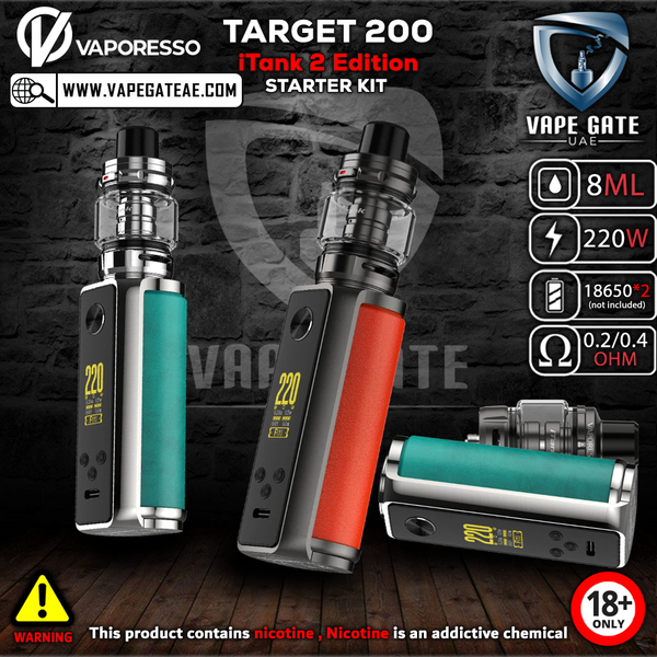 VAPORESSO TARGET 200 iTank 2 Edition STARTER KIT | BEST VAPE KIT 2024 VAPORESSO TARGET 200 iTank 2 Edition STARTER KIT | BEST VAPE KIT 2024