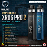 VAPORESSO XROS PRO 2 30W POD SYSTEM 2000mAh Vape Same Day Delivery Dubai and Abu Dhabi 