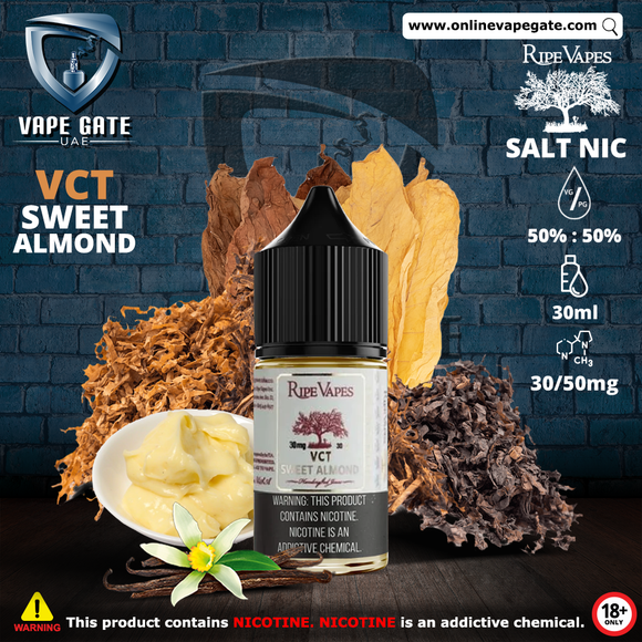 ripe vapes salt nic VCT Sweet Almond 30ml Salt Nic by Ripe Vape, Abu Dhabi, Dubai
