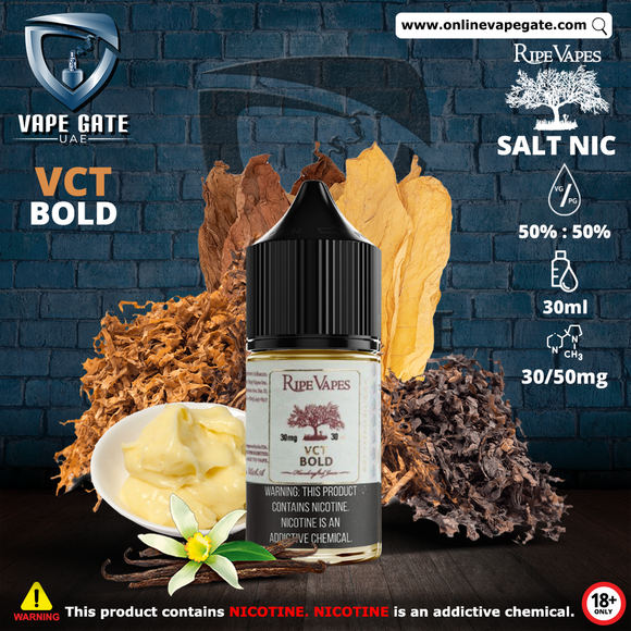 White Gold Tobacco Buy Ripe Vapes VCT Salt Series 30ml E Liquid In UAE Vct Bold Australia White Gold Tobacco Buy Ripe Vapes VCT Salt Series 30ml E Liquid In UAE Vct Bold Australia