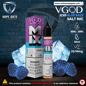 VGOD Iced Blue Razz Salt Nic - 30ml vape online delivery abu dhabi dubai KSA