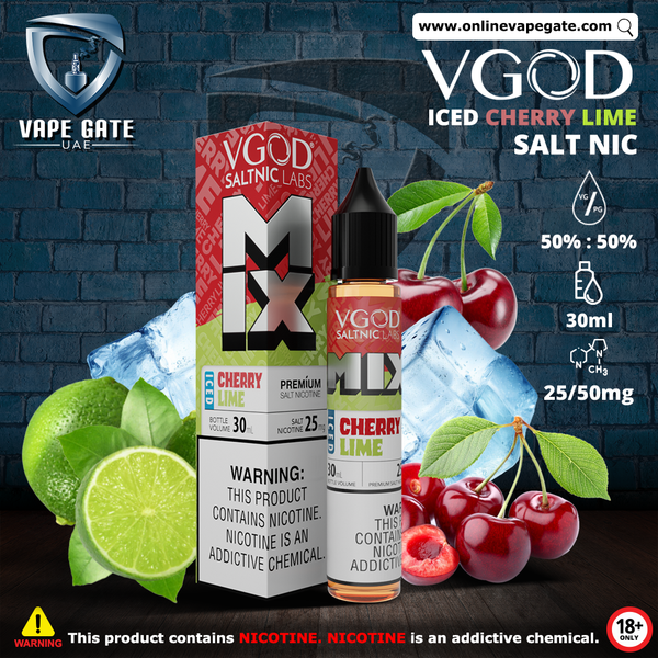 VGOD Iced Cherry Lime Salt Nic - 30ml