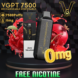VGPT Zero Nicotine Disposable Vape (7500 Puffs ) Nicotine Free Vape Dubai 2026