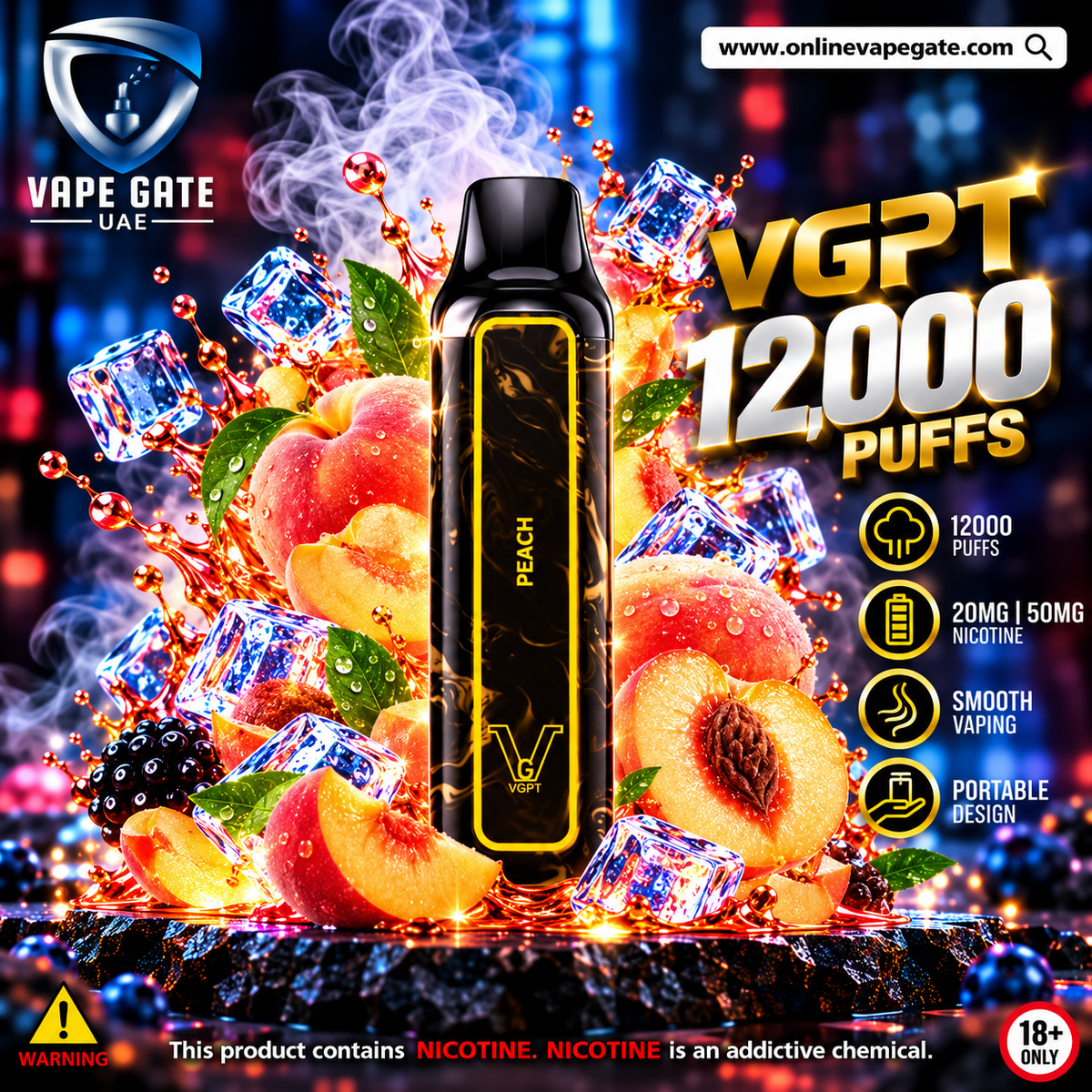 VGPT 12000 Puffs Disposable Vape UAE | Best Disposable Vape 2026 ...