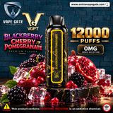 VGPT 12,000 Puffs Zero Nicotine Blackberry Cherry Pomegranate  - Vape Delivery UAE 2026