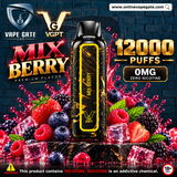 VGPT 12,000 Puffs Zero Nicotine Mix Berry- Vape Delivery Abu Dhabi 