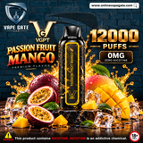 VGPT 12,000 Puffs Zero Nicotine Passionfruit Mango - Vape Delivery Dubai Same Day 2026