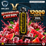 VGPT 12,000 Puffs Zero Nicotine  Watermelon Cherry - Same Day Vape Delivery Dubai 