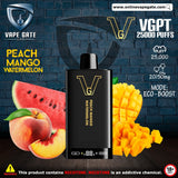 VGPT 25K Disposable Vape (25,00 Puffs) Vape Dubai Dutyfree 2025