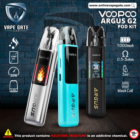 VOOPOO ARGUS G2 30W POD SYSTEM DUBAI | Best Vape Kits & Devices UAE VOOPOO ARGUS G2 30W POD SYSTEM DUBAI | Best Vape Kits & Devices UAE