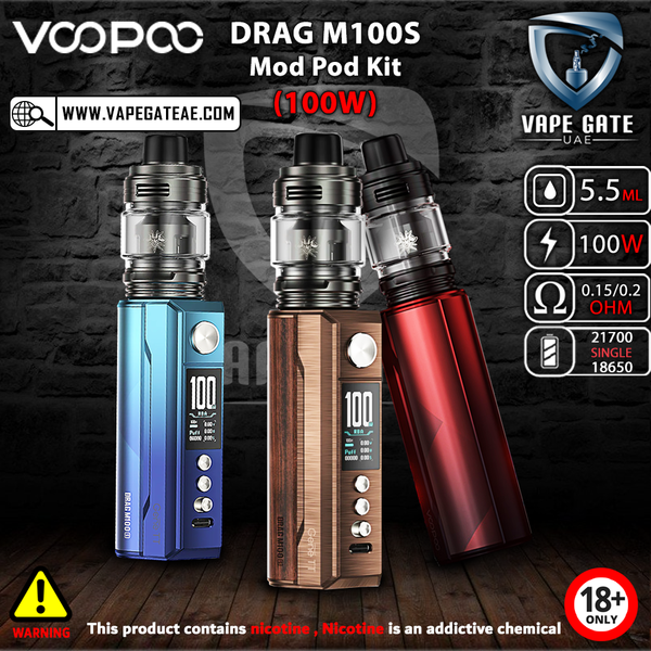 VOOPOO Drag M100S Mod Pod Kit (100W) | Same Day Delivery Abu Dhabi & Dubai