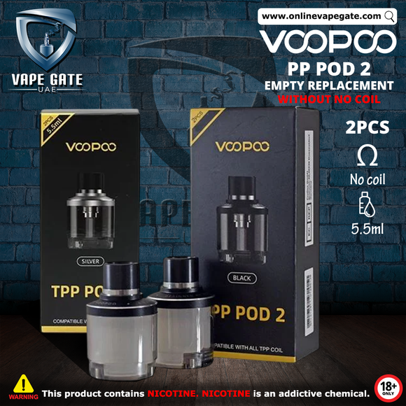 VOOPOO TPP POD 2 EMPTY REPLACEMENT POD VAPE ONLINE DUTY FREE DUBAI 2025