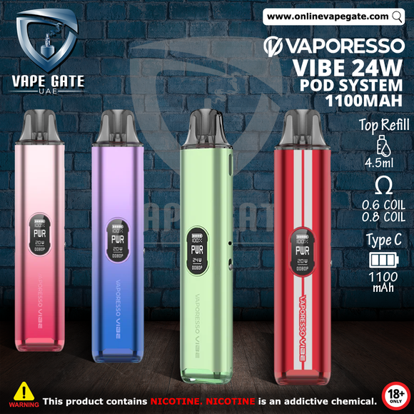 Vaporesso Vibe 24W Pod System 1100mAh Vape Same Day Delivery Abu Dhabi