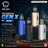 Vaporesso Gen X Kit 220W Abu Dhabi and Dubai same day delivery 