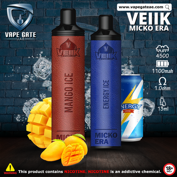 Veiik Micko Era Disposable Vape (4500 Puffs) Vape Delivery Offer and Deals in UAE KSA 2025