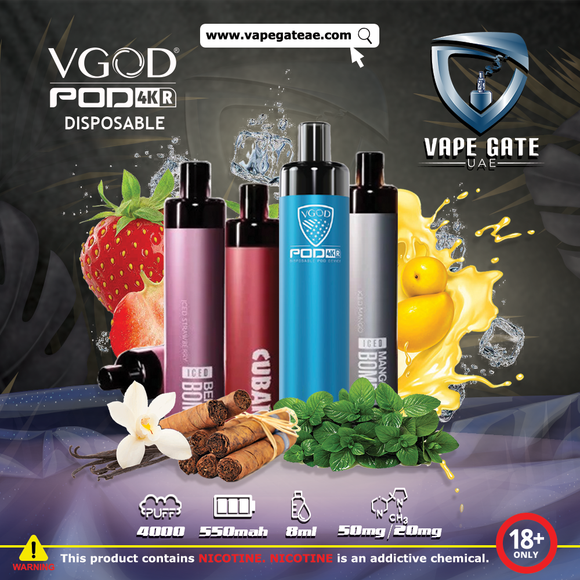 Vgod Pod 4K Disposable Vape (4,000 Puffs) Best Online Offer in Abu Dhabi 2025