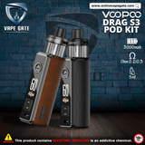 Voopoo Drag S3 Pod Kit (60W) 3000mAh Vape Same Day Delivery Abu Dhabi & Dubai