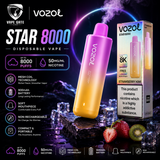 Vozol Star 8000 50mg Disposable Vape – Non-Rechargeable