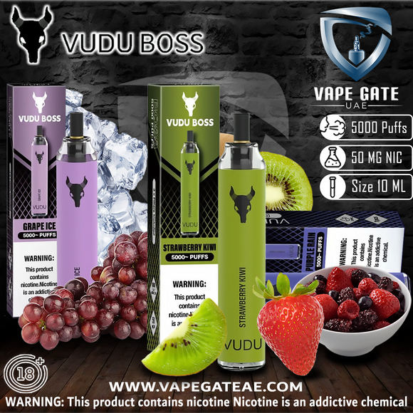 Vudu Boss Disposable Vape (5000 Puffs) (50MG) Best Vape Shop in UAE 2025