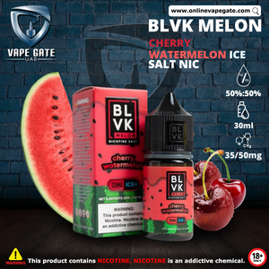 WATERMELON CHERRY - BLVK MELON SALTS - 30ML vape delivery ruwais