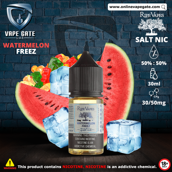 Watermelon Freez 30ml SaltNic by Ripe Vape - UAE - KSA - Abu Dhabi - Dubai