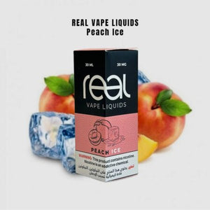 PEACH ICE - REAL VAPE SALTNIC 30ml ABU DHABI DUBAI FUJAIRAH AL AIN RAS AL KHAIMAH KSA