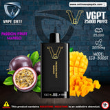 VGPT 25K Disposable Vape (25,00 Puffs) Vape Abu Dhabi Dutyfree 2025