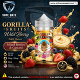 Wild Berry Gorilla Custard Fruits E Liquid by E&B Flavor Fast Vape Delivery Dubai Now
