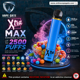 Xtra MAX Disposable Vape Pod - 2500 Puffs Dubai and UAE Fast Delivery 