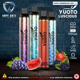 YUOTO – Luscious Disposable Pod (50mg-3000Puffs) Abudhabi Dubai KSA Oman Jordan Egypt