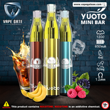 Yuoto Mini Bar Disposable Vape (50mg - 1200 Puffs) Abudhabi Dubai KSA