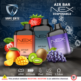 Air Bar - Nex Disposable Vape Device (6500 Puffs) ABU DHABI DUBAI AL AIN RUWAIS SHARJAH KSA