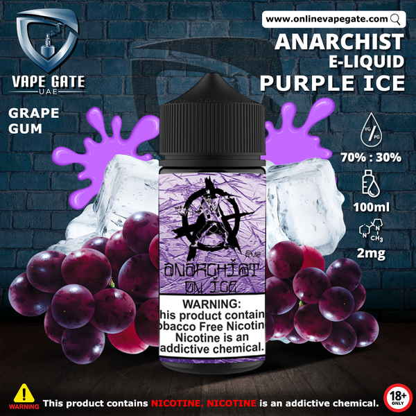 Purple Slush By Slush Hut 100ML E Liquid 70VG Vape 0MG Juice Shortfill