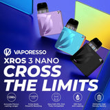 VAPORESSO XROS 3 NANO 1000mAh POD SYSTEM best vape offer in abu dhabi