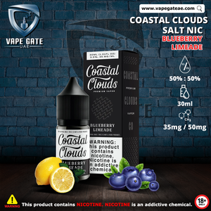 BLUEBERY LIMEADE - COASTAL CLOUDS 30ML SALTNIC