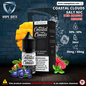 ICED MANGO BERRIES - COASTAL CLOUDS 30ML SALTNIC Abudhabi Dubai KSA