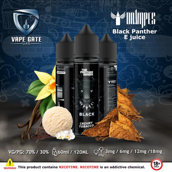 Black Panther 60ml E juice by Dr. Vapes Abu Dhabi & Dubai UAE, Riyadh Saudi Arabia