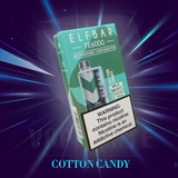 elfbar te6000 puffs disposable vape cotton candy best shop vape in dubai