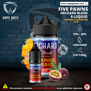 MANGO PASSION ICE- ORCHARD BLEND FRUIT 60ML ELIQUID BY FIVE PAWNS DUBAI ABU DHABI AL AIN SHARJAH RUWAIS RAS AL KHAIMAH KSA