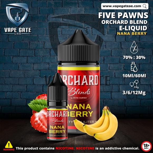 NANA BERRY - ORCHARD BLEND FRUIT 60ML ELIQUID BY FIVE PAWNS dubai abu dhabi al ain sharjah ajman ksa