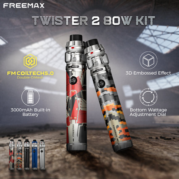 Freemax Twister 2 80W Starter Kit DUBAI AL AIN ABU DHABI RUWAIS AJMAN SHARJAH FUJAIRAH KSA