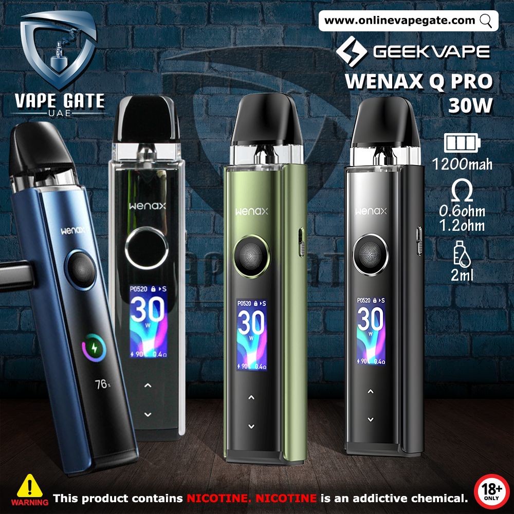 GEEKVAPE WENAX Q PRO 30W POD KIT | Vape Kit Abu Dhabi & Dubai GEEKVAPE WENAX Q PRO 30W POD KIT | Vape Kit Abu Dhabi & Dubai