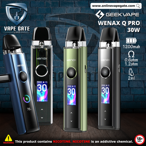 GEEKVAPE WENAX Q PRO 30W POD KIT VAPE SAME DAY DELIVERY ABU DHABI