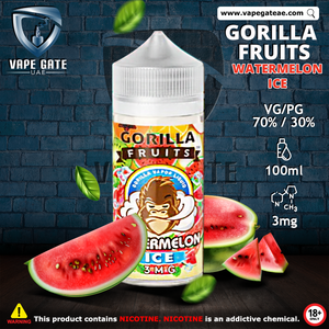 Watermelon Ice Gorilla Fruits E Liquid by E&B Flavor DUBAI ABU DHABI RUWAIS AJMAN SHARJAH KSA