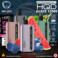 HQD GLAZED RECHARGEABLE DISPOSABLE VAPES (12,000PUFFS) vape delivery dubai