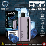 HQD GLAZED RECHARGEABLE DISPOSABLE VAPES (12,000PUFFS)  DELIVERY SAME DAY DUBAI